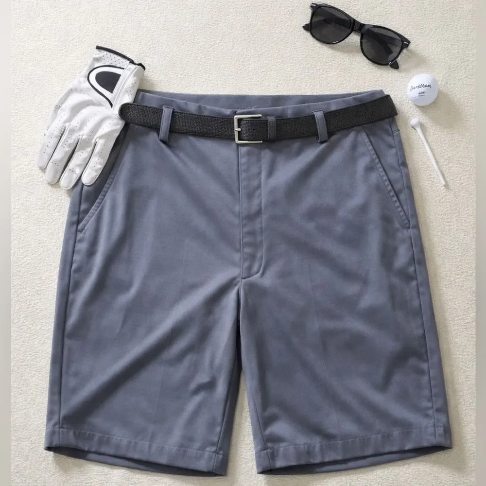 Greg Norman Golf Shorts Men’s 36 Gray Stretch Performance Moisture Wicking